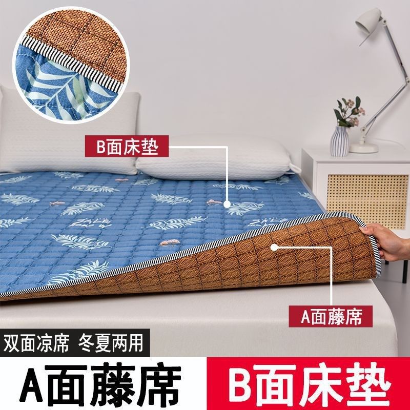凉席双面冬夏两用床垫铺底藤席夏季学生宿舍双人褥子软垫子席子,床上用品,藤席,淘宝优惠券,粉丝福利购,淘宝优惠卷
