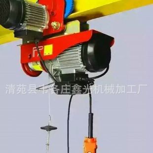 钢丝绳环链起重电动葫芦220v 微型电动葫芦PA300 家用轻型小吊机