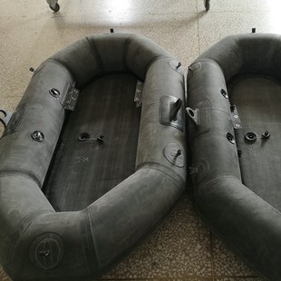 海泊龙橡胶充气底1700型手划钓鱼船 充气船 单人加厚橡胶皮筏艇