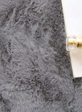 9WOR白色仿兔毛地毯卧室可睡可坐少女满铺大面积床边客厅毛绒飘窗