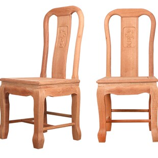 实木红木菠萝格白胚象头椅官帽牛角椅白茬明式仿古餐椅子