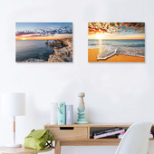 日出风景装 饰画无框画挂画现代卧室床头走廊过道酒店壁画