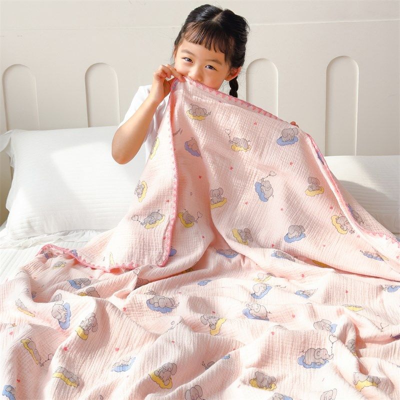 夏季儿童纱布盖毯m毛巾毯全棉纱布被子幼儿园午睡毯空调毯薄款,床上用品,休闲毯/毛毯/绒毯,淘宝优惠券,粉丝福利购,淘宝优惠卷