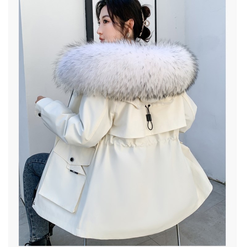 派克服替换外壳女 2024新款可拆卸韩版短款皮草外套冬款单卖外皮