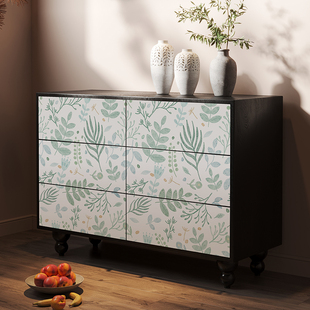 家具翻新贴纸柜子柜门橱柜鞋柜衣柜旧物改造壁纸自粘墙纸防水防潮