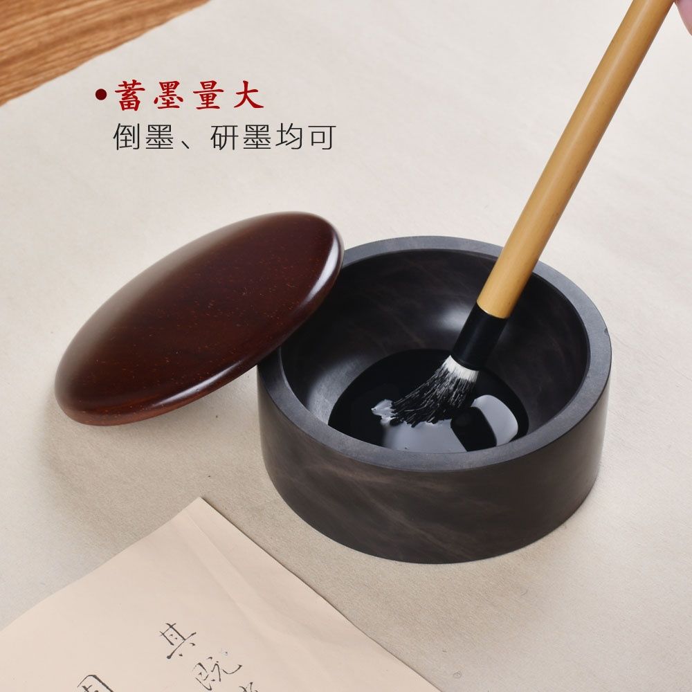 特价 宋坑端砚砚台 肇庆天然原石砚台3/4/5/6/7寸 实用单打送木盖