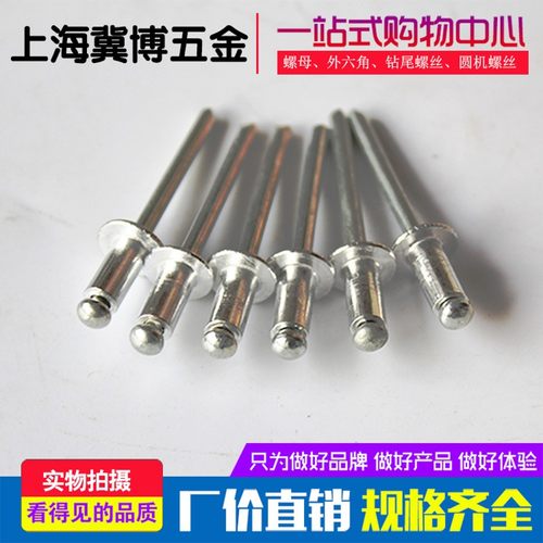 宏挺拉铆钉 抽芯铆钉铝铆钉宏挺铝制铆钉M3.2M4M5M6