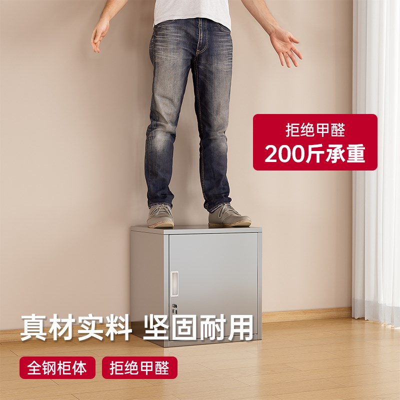 不锈钢留样柜食品添加剂柜矮柜桌上单门小文件柜子储物保管箱带锁