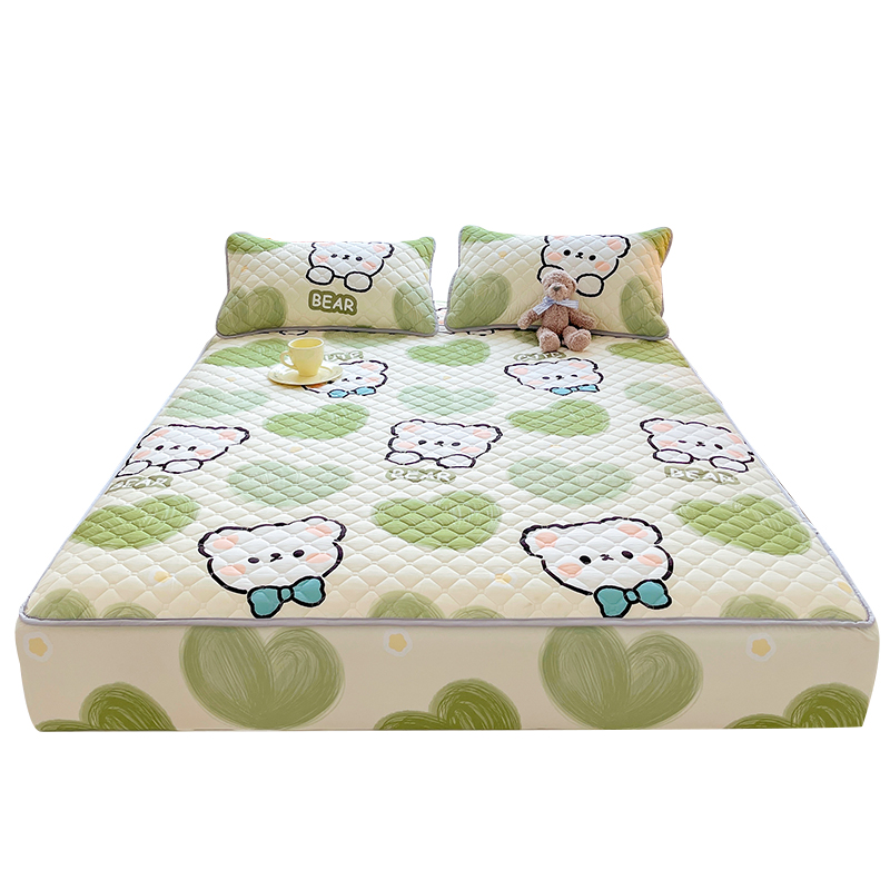 A类夹棉床罩床笠单件床垫套保护罩床单防尘罩床套2023年新款