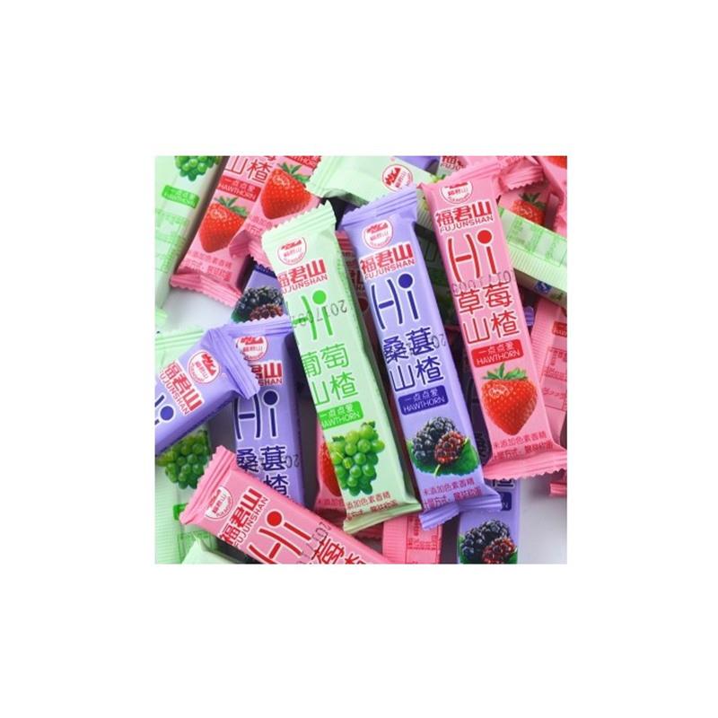 新货福君山水果山楂无色素添加山楂卷果丹皮山楂糕山楂条办公休闲