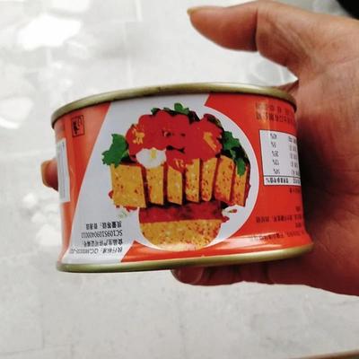 新货猪肝罐头免煮午餐肉罐