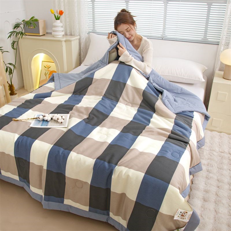 新疆棉花被子全套一整套夏被夏凉被全棉可机洗空调被被芯棉被