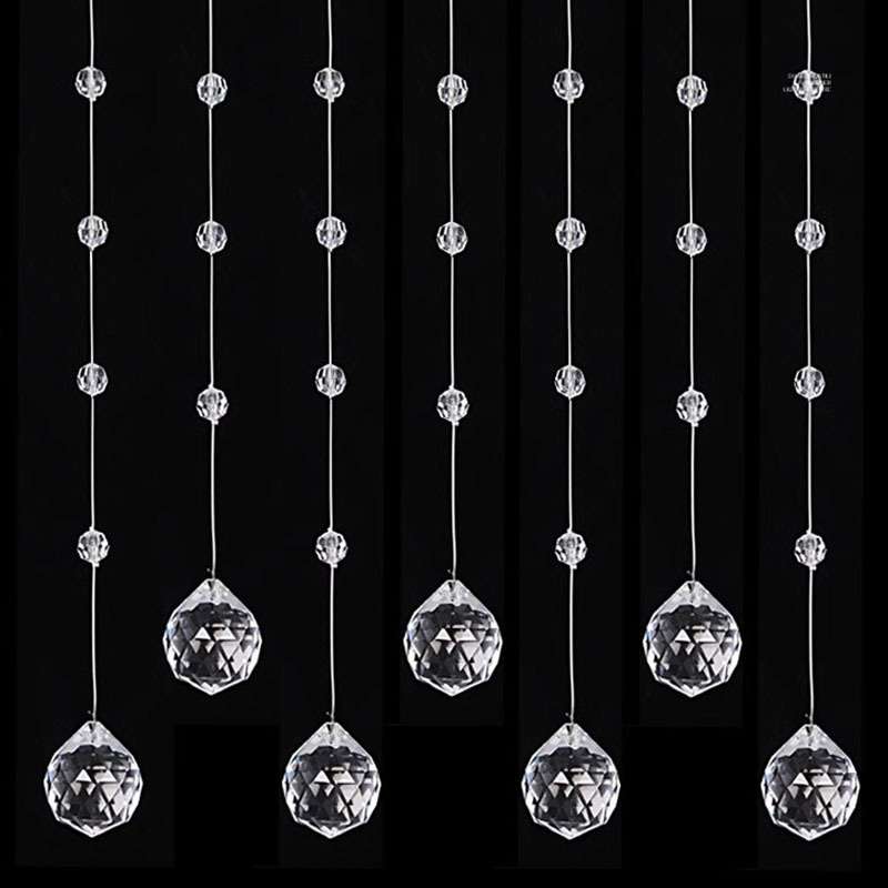 网红婚庆水晶菠萝珠帘珠串吊顶布置道具婚礼现场舞台装饰珠链门帘