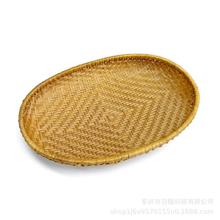 手工竹编簸箕竹篮子竹制品饺子盘蔬菜收纳筐家用洗菜篮竹筐竹匾