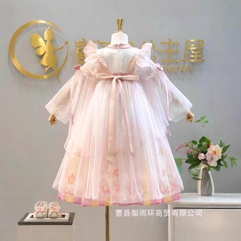 女童汉服新款春秋连衣裙儿童超仙连衣裙