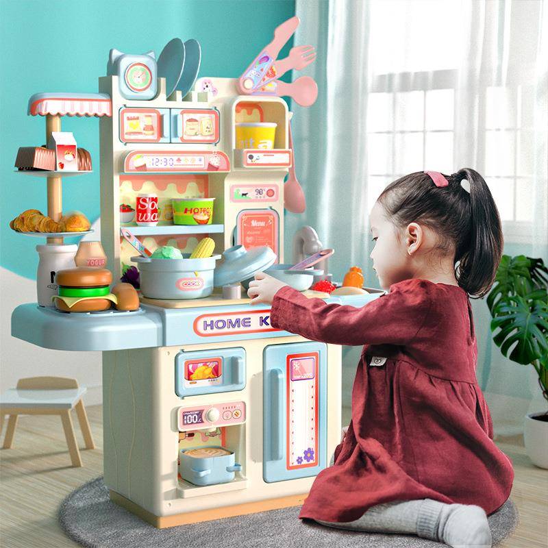 儿童过家家厨房玩具-岁仿真做饭厨具女童玩具迷你厨房玩具