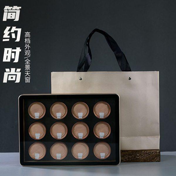 全面屏开窗亚克力空礼盒易撕小纸 岩茶 绿茶12金色礼盒可通用,包装,礼品盒,淘宝优惠券,粉丝福利购,淘宝优惠卷