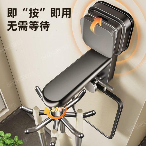 厨房吸盘强力承重置物架挂钩挂杆家用免打孔壁挂式锅铲勺子收纳架,厨房/烹饪用具,水槽置物架,淘宝优惠券,粉丝福利购,淘宝优惠卷