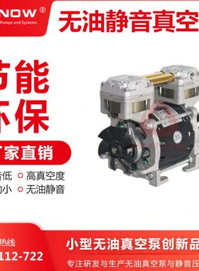LP200V无油真空泵低噪音负压抽气泵小型活塞式实验室微型真空泵