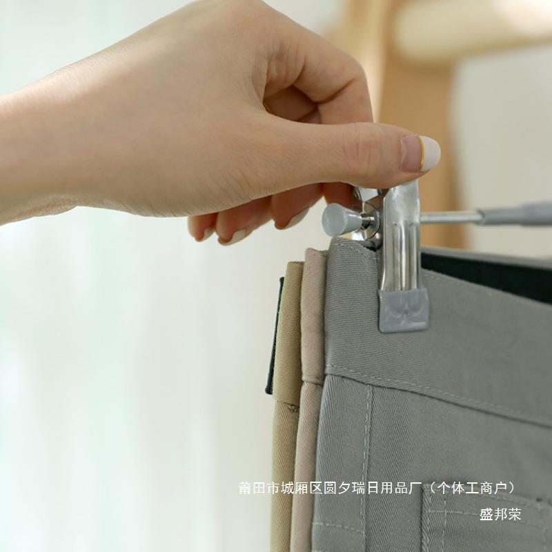 工厂挂裤子jk裙夹收纳衣架裤架晾晒痕内衣裤家用不锈钢