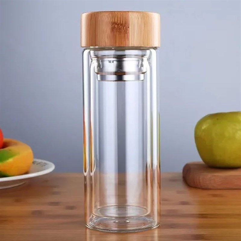 Stainless Steel Doublre Wall Glass Water Bottle Filters Bamb