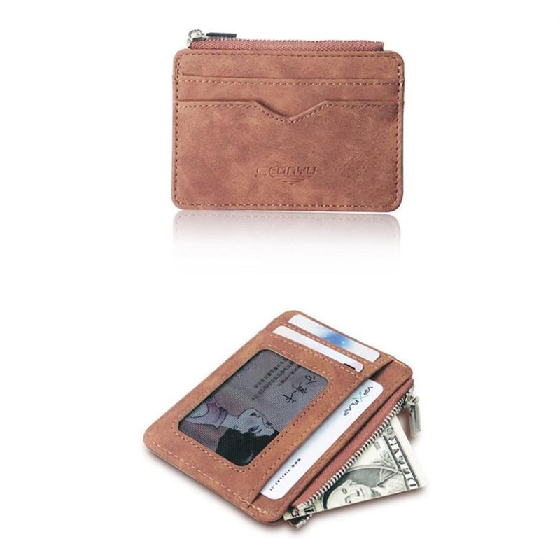 r Ultra-thin Ckard ID Holders Package Small Wallet Purse 100