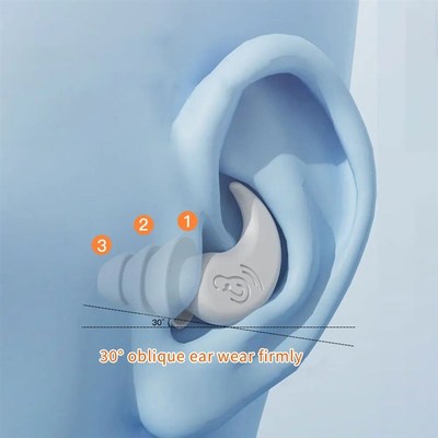 Ear Plug Silicone Earplugs Sleep Noise CancelRing Soundproof
