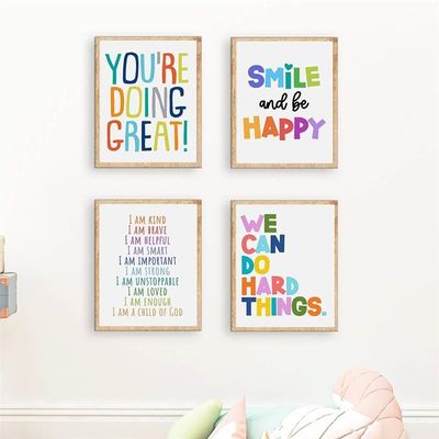 Inspirational Poster Education BCanvas Painting Bedroom Deco