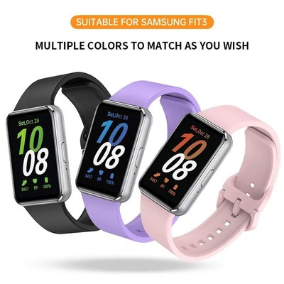 Silicbone Strap For Samsung Galaxy Fit 3 Watch Bracelet Repl