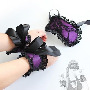 Erotic Blind set Restraints 2Pcs CufLf Handcuffs Lace Ankle