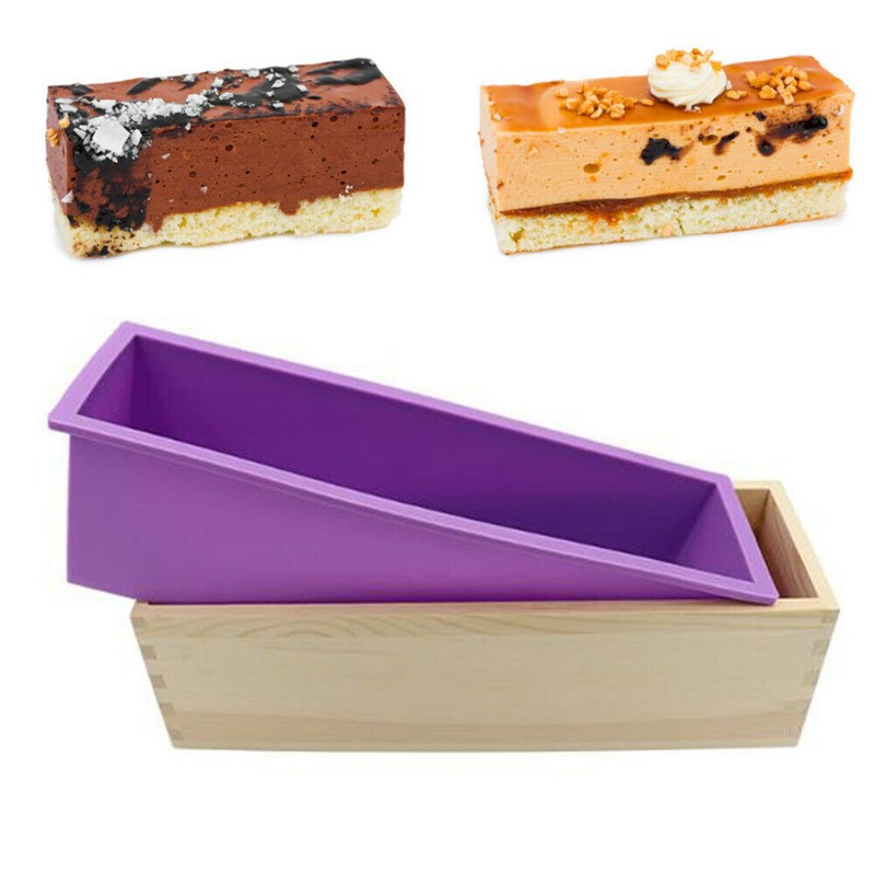 .Rectangle Silicone Toast Syoap Mold Loaf Baking Cake Mould