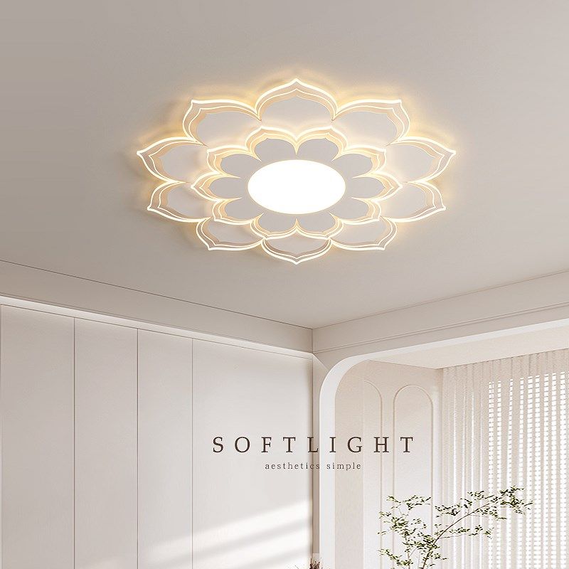 现代大气客厅吸顶灯led奶油风创意花形卧室房间大厅亚克力顶灯,家装灯饰光源,客厅吸顶灯,淘宝优惠券,粉丝福利购,淘宝优惠卷