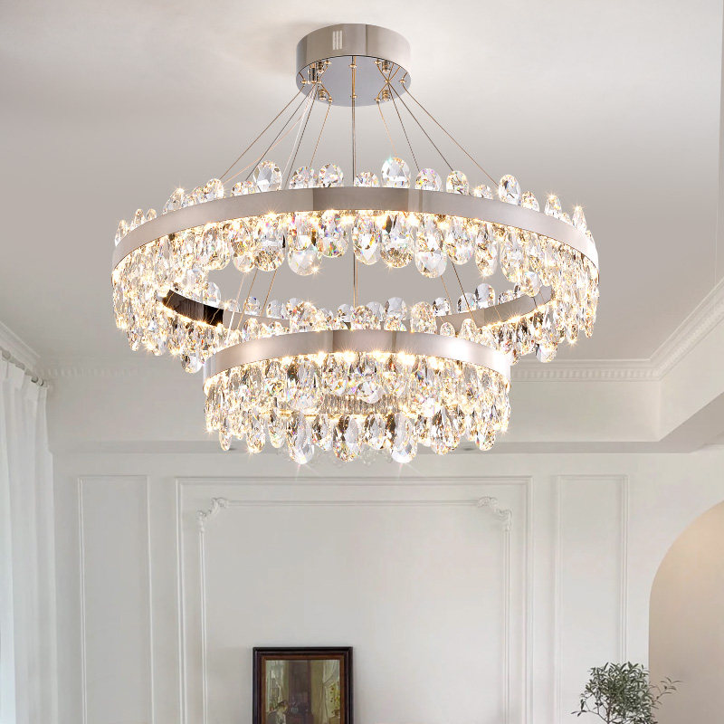 法式高级感吊灯客厅灯2025新款水晶吊灯餐厅灯大气中山灯具奶油风,家装灯饰光源,客厅吊灯,淘宝优惠券,粉丝福利购,淘宝优惠卷
