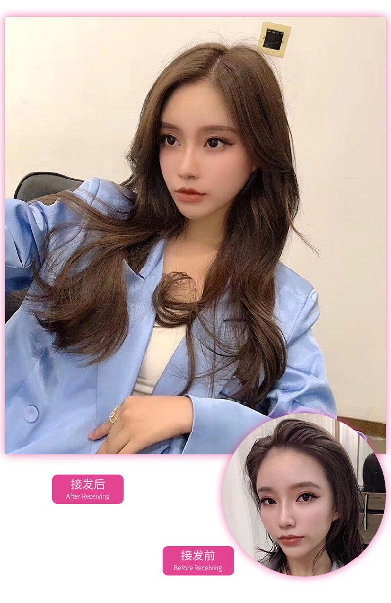 8D接发真发无痕接发隐形接发束自己接头发弹力接发少女发纳米接发