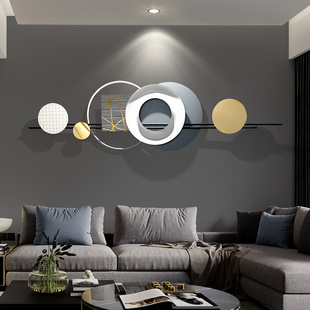 客厅电视背景墙装饰画高档大气沙发后挂画轻奢现代U简约餐厅墙壁