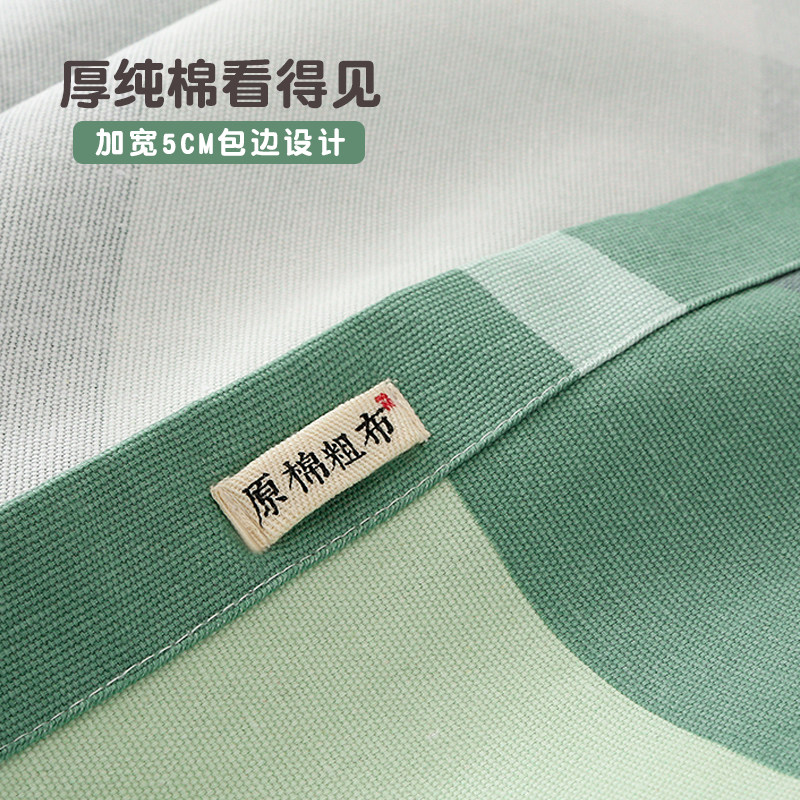 夏季100全棉老粗布床单 单件夏天单人纯棉加厚棉麻亚麻凉席三件套
