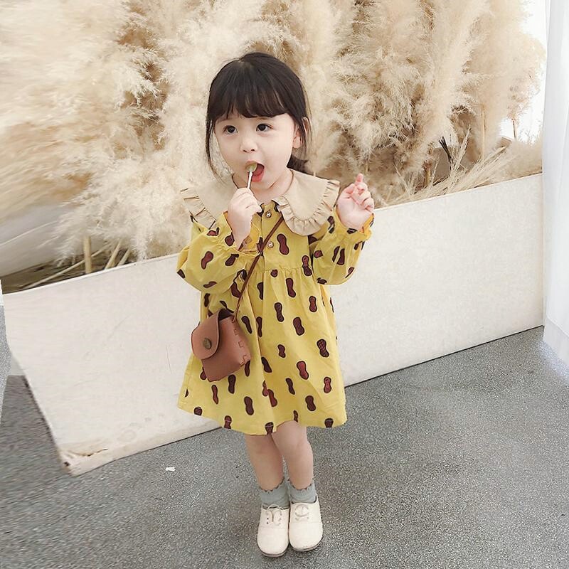 春秋女宝宝洋装女童洋派裙子长袖儿童婴儿可爱时尚公主裙2023新