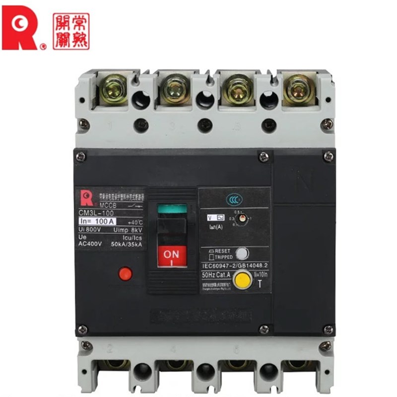 常熟漏电断路器CM3L-100 CM3L-250 CM3L-400 CM3L-630 4P规格可选