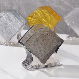 桌面立式餐巾纸巾座创意透明纸巾架餐厅餐巾纸S架托方巾纸夹定制