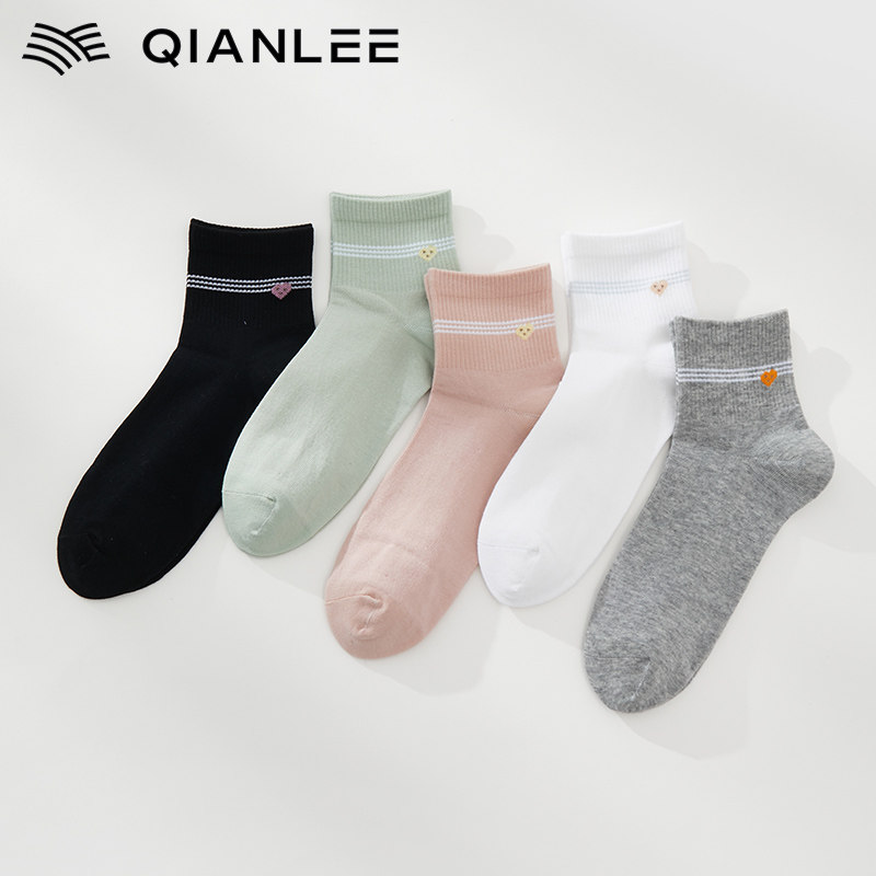 袜子女纯棉春秋中筒袜夏季薄款可爱日系女生抗菌吸汗透气2024新款,女士内衣/男士内衣/家居服,短袜,淘宝优惠券,粉丝福利购,淘宝优惠卷