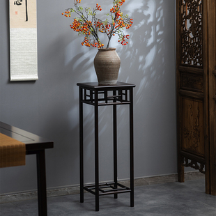 花架置物架客厅花几新中式实木花盆架子室内落地式简易摆件花台架