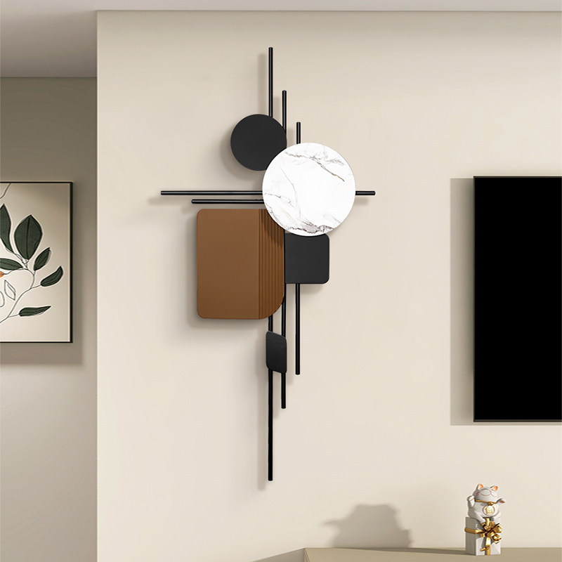 轻奢客厅电视背景墙面装饰玄关铁艺壁挂立体壁饰创意饭厅金属挂件,家居饰品,壁饰,淘宝优惠券,粉丝福利购,淘宝优惠卷