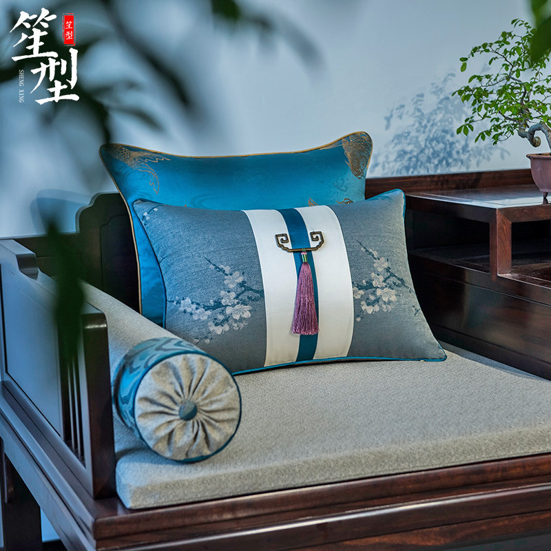 新中式罗汉床坐垫古典红木沙发座垫套海绵垫实木家具乳胶垫子定做