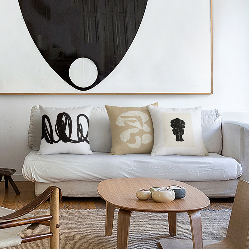 北欧抽象艺术抱枕现代简约客厅沙发宅寂日式抱枕靠垫靠枕靠背枕套,居家布艺,靠垫/抱枕,淘宝优惠券,粉丝福利购,淘宝优惠卷