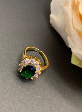 青岛中古 轻奢风小众开口戒指多色气质款可调节戒指气质百搭款