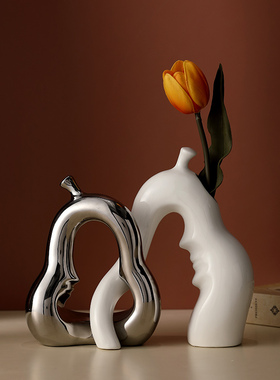 现代简约陶瓷摆饰创意轻奢艺术高档玄关酒柜工艺礼品摆饰家居客厅