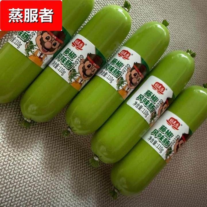 稻麦香藤椒风味肠110*5椒麻味火腿肠速食肉肠解馋休闲零食速食