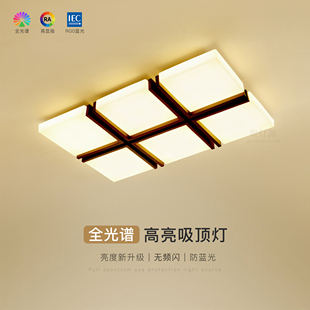 创意吸顶灯简约现代客厅灯led主卧室灯全光谱餐厅房间灯中山灯具