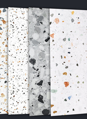 北欧彩色大颗粒水磨石客厅餐厅服装店阳台防滑地砖6001200花砖