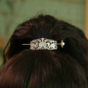 纯铜汉服发c冠古风发饰儿童成人发簪古装束发高马尾发冠头饰发冠